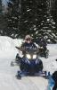 Snowmobiles on the trail - Photo by Rhonda Silence